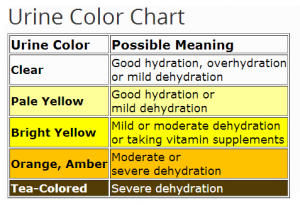 urine color chart 7